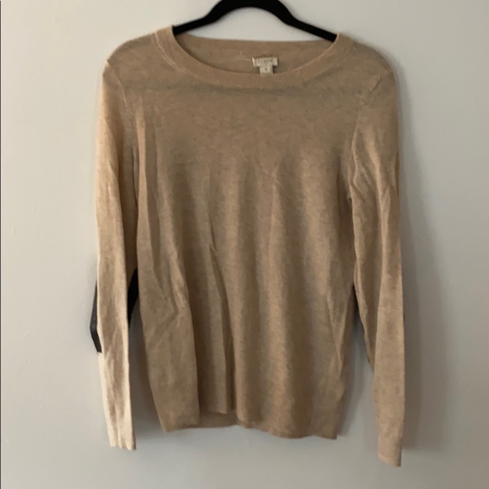 JCREW sweater with leather elbow pads